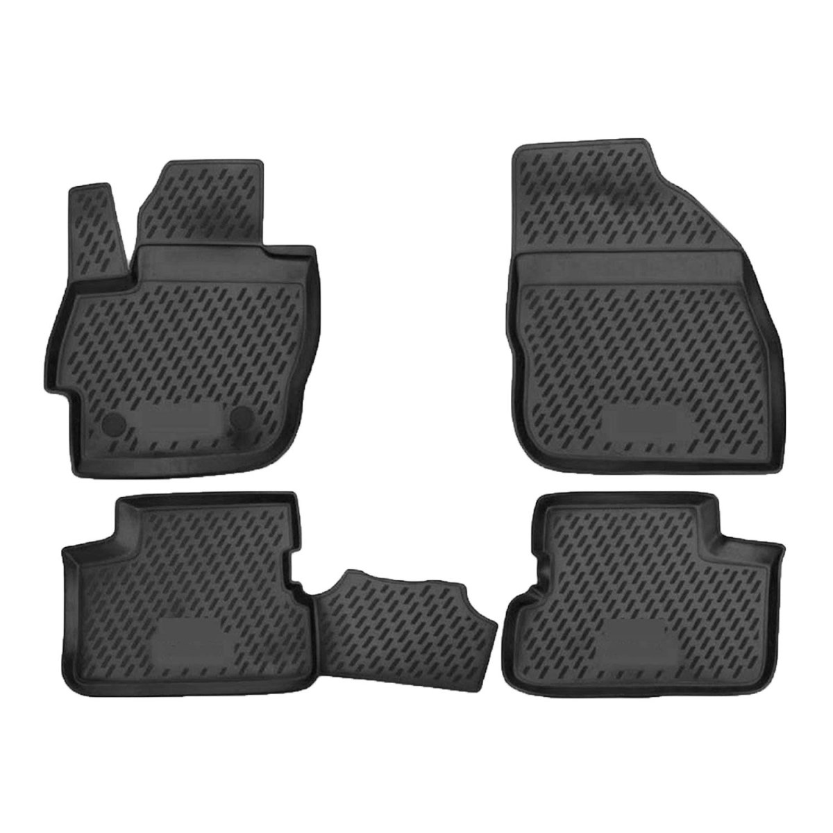 Mazda 3 Floor Mats - Omac - Rubber TPE - Black - 2010-2013